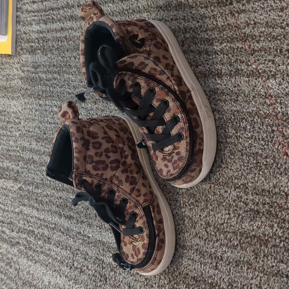 Billy's sparkly "Leopard Shimmer" Print high tops